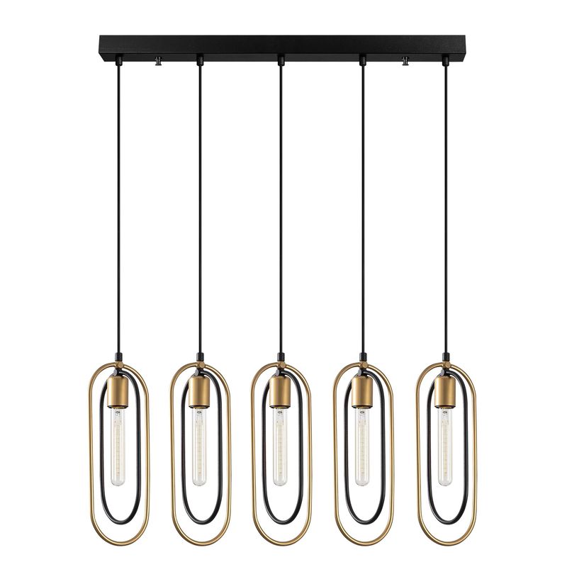 Casa si Gradina - Corpuri si surse de iluminat - Lustre si pendule - Candelabru, Opviq, metal, negru auriu, 86x8 cm, inaltime reglabila - Infinity.ro