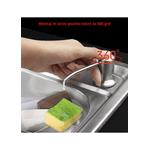 Casa si Gradina - Sanitare - Suporturi si accesorii baie - Dispensere - Dispenser de sapun lichid si detergent pentru chiuveta, dozator fara rezervor pentru blat de maxim 8 cm, argintiu/negru - Infinity.ro