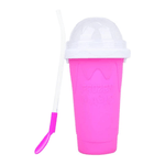 Casa si Gradina - Bucatarie si vesela - Cani si pahare - Pahare - Pahar pentru preparare bautura racoritoare smoothie, granita, slush, DIY in 5 minute - Frozen Magic Slushy Cup, Roz - Infinity.ro