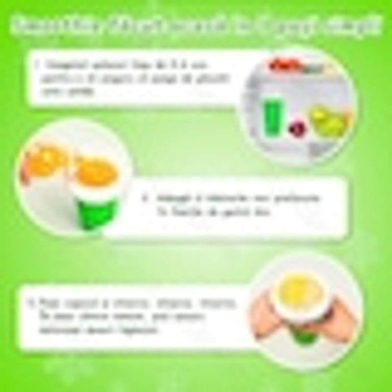 Casa si Gradina - Bucatarie si vesela - Cani si pahare - Pahare - Pahar pentru preparare bautura racoritoare smoothie, granita, slush, DIY in 5 minute - Frozen Magic Slushy Cup, Verde - Infinity.ro