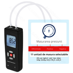 Casa si Gradina - Constructii - Scule electrice si accesorii - Aparate de masura - Manometru digital profesional tip U potrivit pentru presiune diferentiala 2 tevi, masurare presiune gaz centrale termice - Infinity.ro
