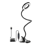 TV, Audio-Video si Foto - Optica, astronomie si metrologie - Optica si astronomie - Lupe si instrumente optice - Lupa de masa cu iluminare LED, marire 3x, ajustabila, Lampa cu 10 niveluri de luminozitate, clema fixare si 3 tonuri alb - Infinity.ro