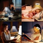 TV, Audio-Video si Foto - Optica, astronomie si metrologie - Optica si astronomie - Lupe si instrumente optice - Lupa de masa cu iluminare LED, marire 3x, ajustabila, Lampa cu 10 niveluri de luminozitate, clema fixare si 3 tonuri alb - Infinity.ro