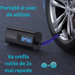 Sport si Outdoor - Ciclism - Accesorii pentru biciclete - Pompe biciclete - Pompa electrica multifunctionala, Reincarcabila cu acumulator 8000 mAh, pentru umflat roti, mingi si articole gonflabile - Infinity.ro
