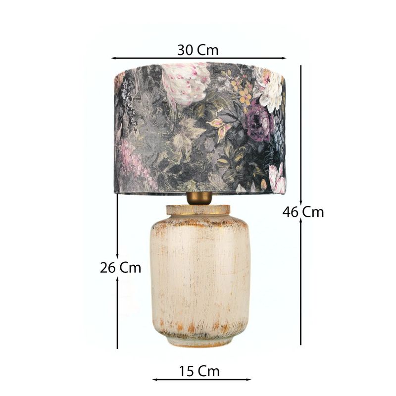 Casa si Gradina - Corpuri si surse de iluminat - Veioze si lampi - Veioze - Veioza, Opviq, ceramica, multicolor, inaltime 46 cm, 687HMY2439 - Infinity.ro