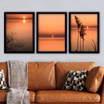 Casa si Gradina - Decoratiuni - Tablouri - Tablou decorativ cu rama, Wallxpert, mdf, multicolor, 35x45 cm, set 3 bucati, 364LUL1399 - Infinity.ro