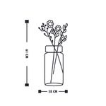 Casa si Gradina - Decoratiuni - Decoratiuni perete - Accesoriu decorativ de perete, Wallxpert, metal, negru, 58x61 cm - Infinity.ro