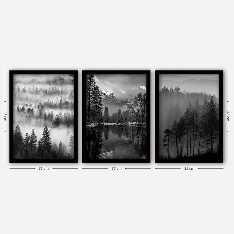 Casa si Gradina - Decoratiuni - Tablouri - Tablou decorativ inramat, Wallxpert, mdf, multicolor, 35x45 cm, set 3 piese, 364LUL1267 - Infinity.ro