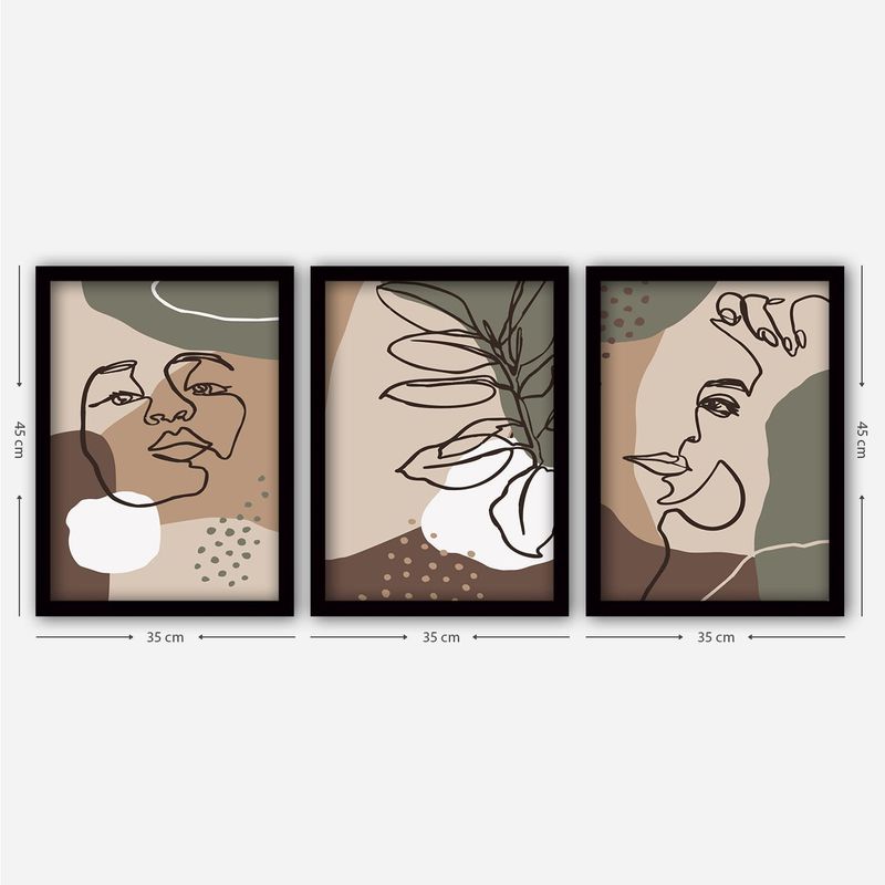 Casa si Gradina - Decoratiuni - Tablouri - Set tablouri decorative inramate, Wallxpert, mdf, multicolor, 35x45 cm (3 bucati), 364LUL1369 - Infinity.ro