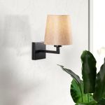 Casa si Gradina - Corpuri si surse de iluminat - Plafoniere, aplice si spoturi - Aplica, Opviq, fier, negru crem, 18x24x30 cm - Infinity.ro