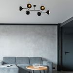 Casa si Gradina - Corpuri si surse de iluminat - Lustre si pendule - Candelabru, Opviq, metal, negru, 102x52 cm - Infinity.ro