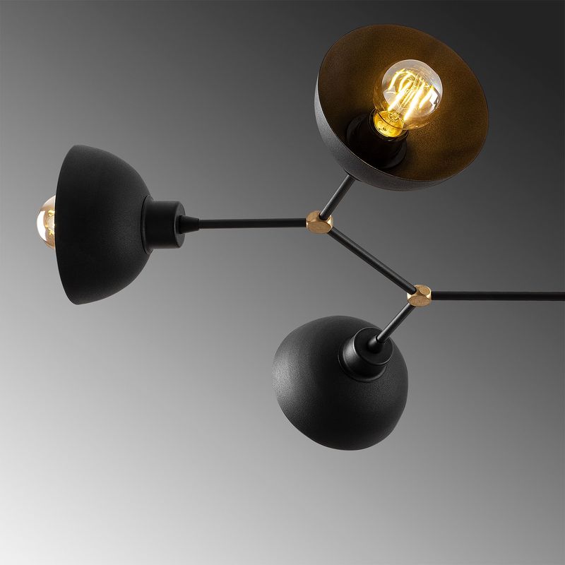Casa si Gradina - Corpuri si surse de iluminat - Lustre si pendule - Candelabru, Opviq, metal, negru, 102x52 cm - Infinity.ro
