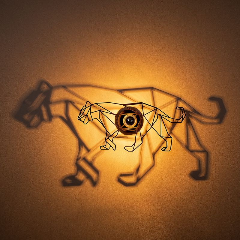 Casa si Gradina - Corpuri si surse de iluminat - Plafoniere, aplice si spoturi - Aplica de perete, Opviq, mdf, negru, 50x12x27 cm - Infinity.ro