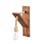 Casa si Gradina - Corpuri si surse de iluminat - Plafoniere, aplice si spoturi - Aplica, Opviq, lemn brad, culoare lemn, 11x21x40 cm - Infinity.ro