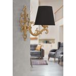 Casa si Gradina - Corpuri si surse de iluminat - Plafoniere, aplice si spoturi - Aplica, Opviq, metal, negru auriu, 24x26 cm - Infinity.ro