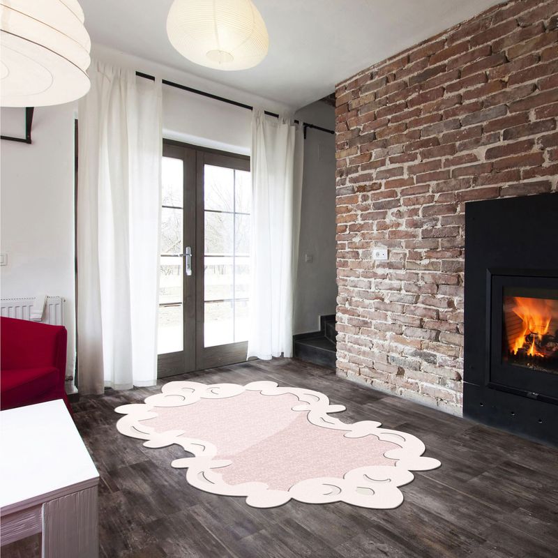 Casa si Gradina - Textile si covoare - Covoare - Covorase intrare - Covoras de intrare, Conceptum Hypnose, pudra, 80x200 cm, 100% poliester, antiderapant, 905ANR1564 - Infinity.ro