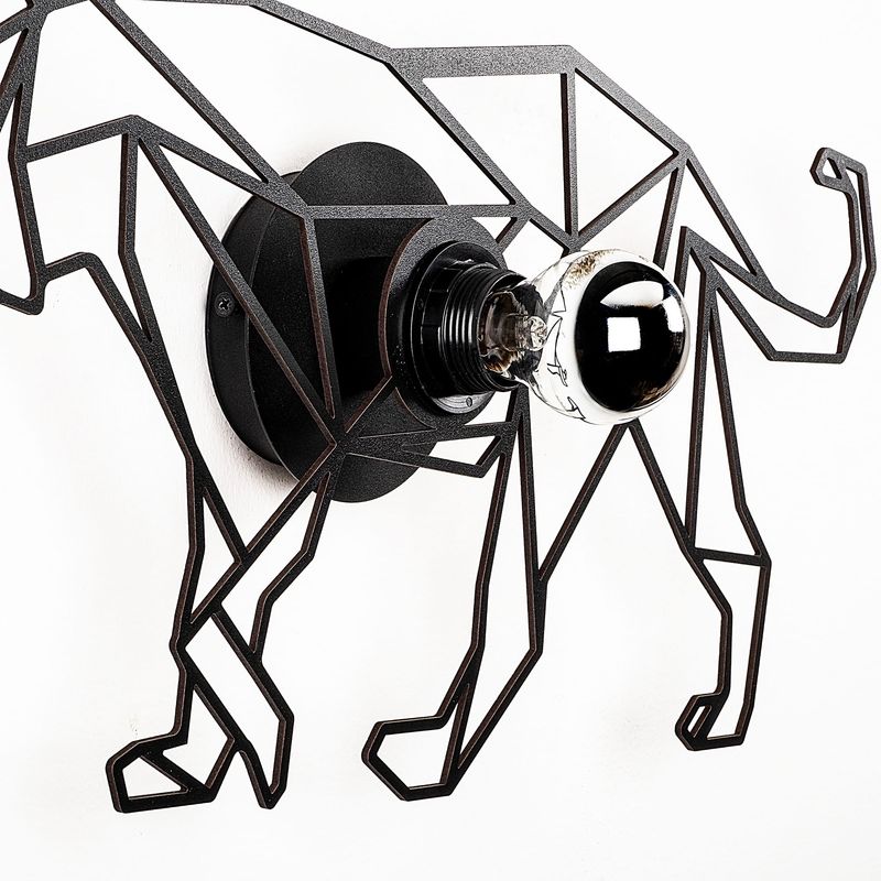 Casa si Gradina - Corpuri si surse de iluminat - Plafoniere, aplice si spoturi - Aplica de perete, Opviq, mdf, negru, 50x12x27 cm - Infinity.ro