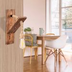 Casa si Gradina - Corpuri si surse de iluminat - Plafoniere, aplice si spoturi - Aplica, Opviq, lemn brad, culoare lemn, 11x21x40 cm - Infinity.ro