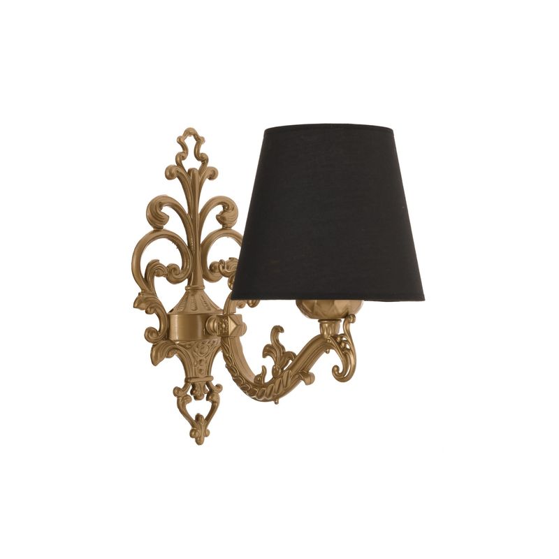 Casa si Gradina - Corpuri si surse de iluminat - Plafoniere, aplice si spoturi - Aplica, Opviq, metal, negru auriu, 24x26 cm - Infinity.ro