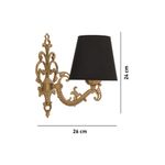 Casa si Gradina - Corpuri si surse de iluminat - Plafoniere, aplice si spoturi - Aplica, Opviq, metal, negru auriu, 24x26 cm - Infinity.ro