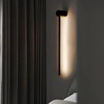 Casa si Gradina - Corpuri si surse de iluminat - Plafoniere, aplice si spoturi - Aplica de perete, Opviq, metal, negru, 61x6x10 cm, led integrat - Infinity.ro