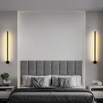 Casa si Gradina - Corpuri si surse de iluminat - Plafoniere, aplice si spoturi - Aplica de perete, Opviq, metal, negru, 61x6x10 cm, led integrat - Infinity.ro