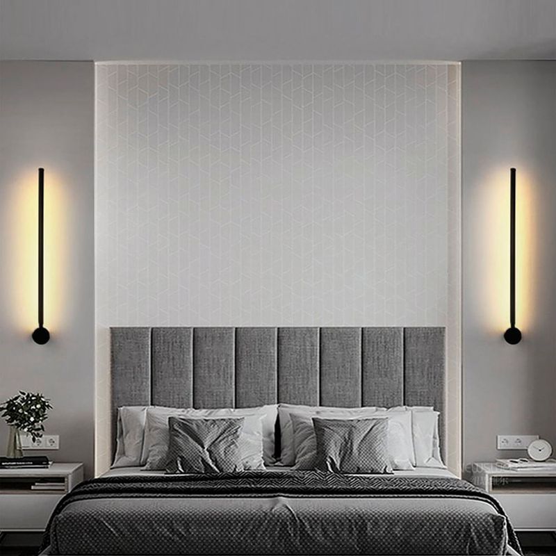 Casa si Gradina - Corpuri si surse de iluminat - Plafoniere, aplice si spoturi - Aplica de perete, Opviq, metal, negru, 61x6x10 cm, led integrat - Infinity.ro