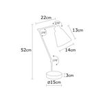 Casa si Gradina - Corpuri si surse de iluminat - Veioze si lampi - Veioze - Veioza, Opviq, fier, rosu, 14x52 cm, 525NOR2116 - Infinity.ro