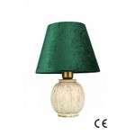 Casa si Gradina - Corpuri si surse de iluminat - Veioze si lampi - Veioze - Veioza, Opviq, ceramica, verde, inaltime 35 cm, 687HMY2468 - Infinity.ro