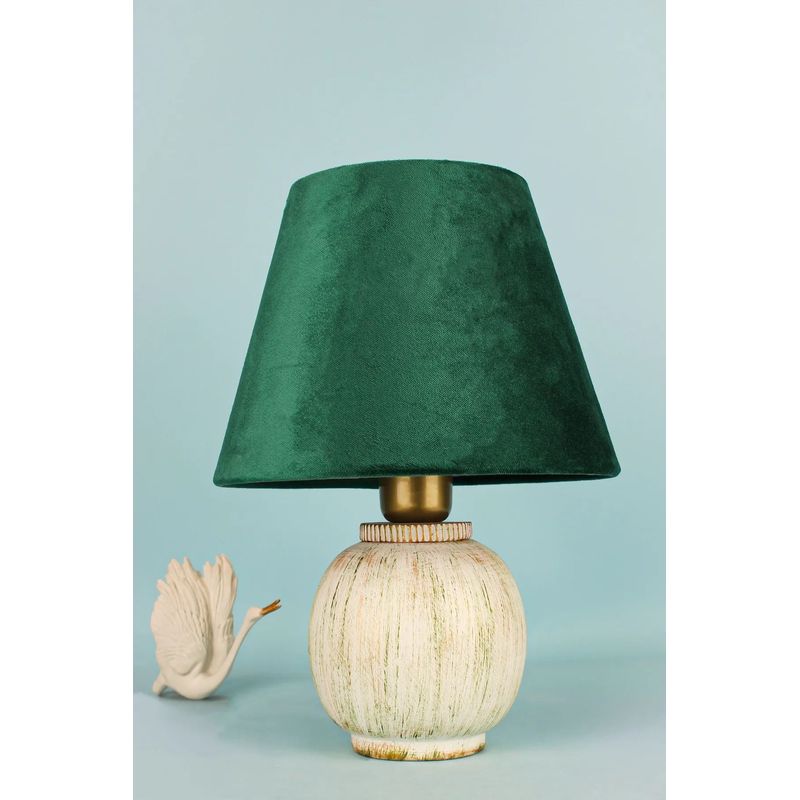 Casa si Gradina - Corpuri si surse de iluminat - Veioze si lampi - Veioze - Veioza, Opviq, ceramica, verde, inaltime 35 cm, 687HMY2468 - Infinity.ro