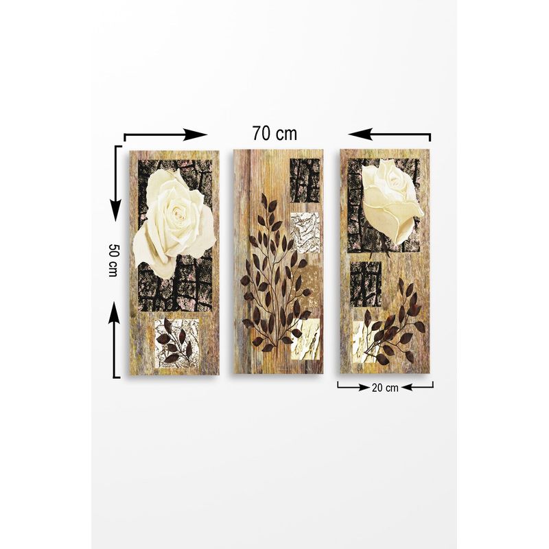 Casa si Gradina - Decoratiuni - Tablouri - Tablou decorativ, Wallxpert, mdf, multicolor, 70x50 cm, set 3 piese, 537MRV5147 - Infinity.ro