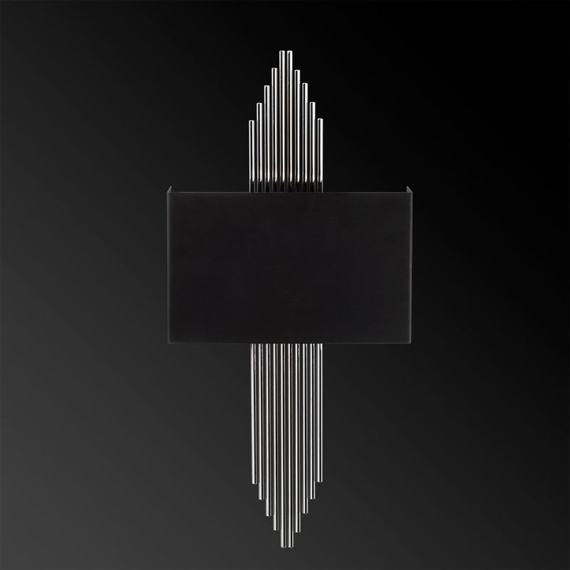 Casa si Gradina - Corpuri si surse de iluminat - Plafoniere, aplice si spoturi - Aplica, Opviq, metal, negru si argintiu, 75x10x22 cm - Infinity.ro