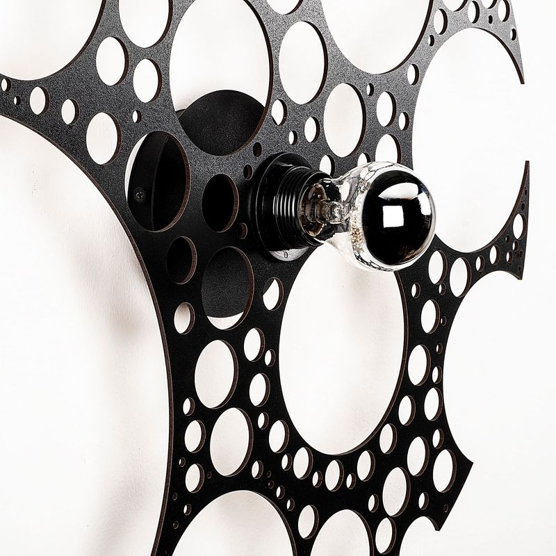 Casa si Gradina - Corpuri si surse de iluminat - Plafoniere, aplice si spoturi - Aplica de perete, Opviq, mdf, negru, 50x12x50 cm - Infinity.ro