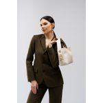 Fashion, accesorii si bijuterii - Femei - Accesorii femei - Genti si rucsacuri femei - Geanta de umar, Lucky Bees, piele polivinilica, crem, 25x11x20 cm - Infinity.ro