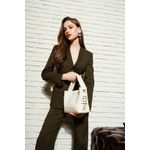 Fashion, accesorii si bijuterii - Femei - Accesorii femei - Genti si rucsacuri femei - Geanta de umar, Lucky Bees, piele polivinilica, crem, 25x11x20 cm - Infinity.ro