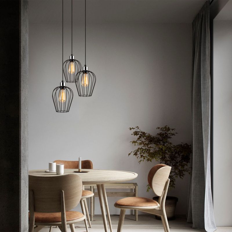 Casa si Gradina - Corpuri si surse de iluminat - Lustre si pendule - Candelabru, Opviq, metal, negru, diametru 41 cm, inaltime reglabila - Infinity.ro