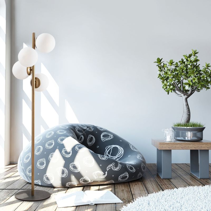 Casa si Gradina - Corpuri si surse de iluminat - Veioze si lampi - Lampadare - Lampadar, Opviq, metal, auriu, 32x32x130 cm, 521SHN1530 - Infinity.ro