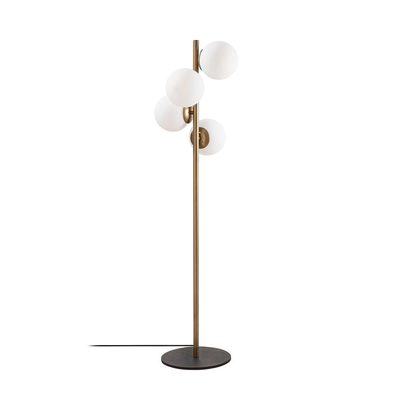 Casa si Gradina - Corpuri si surse de iluminat - Veioze si lampi - Lampadare - Lampadar, Opviq, metal, auriu, 32x32x130 cm, 521SHN1530 - Infinity.ro