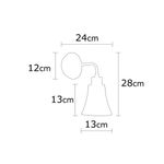 Casa si Gradina - Corpuri si surse de iluminat - Plafoniere, aplice si spoturi - Aplica, Opviq, fier, auriu, 13x28 cm - Infinity.ro