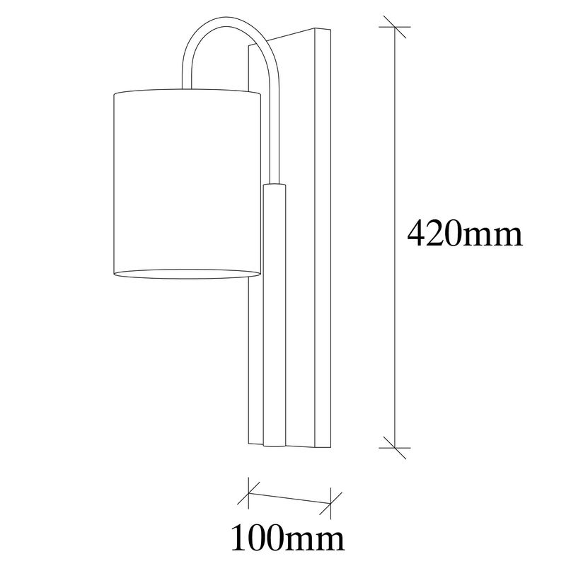 Casa si Gradina - Corpuri si surse de iluminat - Plafoniere, aplice si spoturi - Aplica de perete, Opviq, metal, negru maro, 14x20x42 cm - Infinity.ro