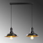 Casa si Gradina - Corpuri si surse de iluminat - Lustre si pendule - Lustra, Opviq, fier, negru auriu, 62x30 cm, inaltime reglabila - Infinity.ro