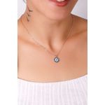 Fashion, accesorii si bijuterii - Femei - Bijuterii femei - Coliere femei - Colier, Heliophilia, metal, roz, zirconiu, 40+5 cm - Infinity.ro