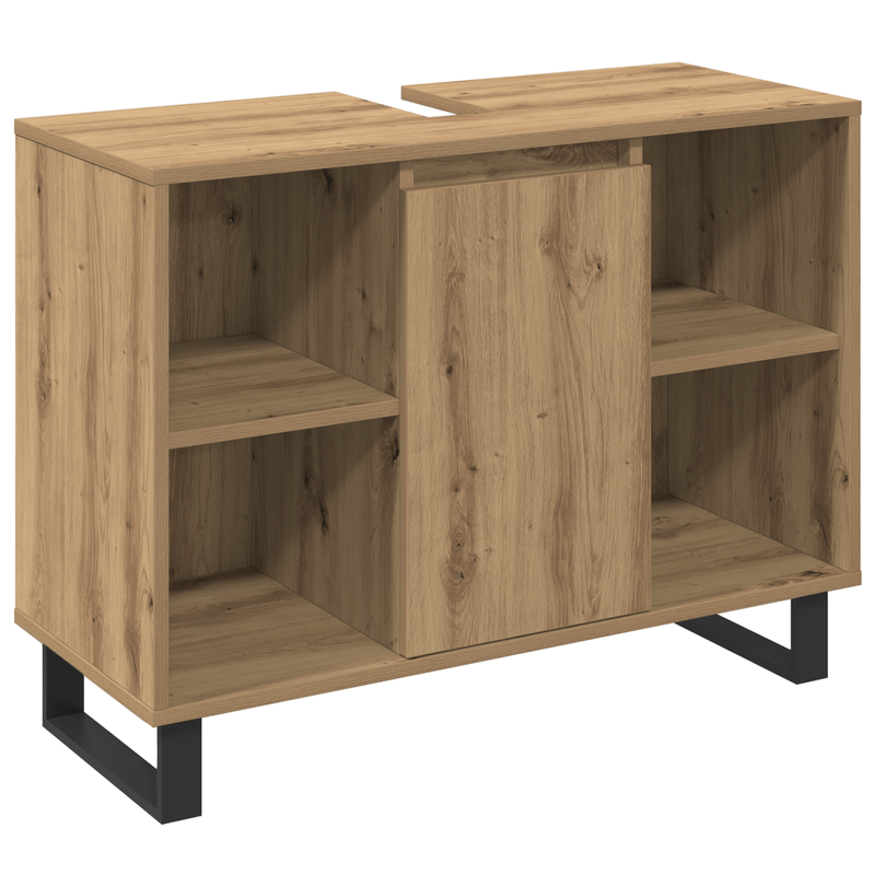 Casa si Gradina - Mobilier - Seturi de mobilier - Seturi baie - Set mobila pentru baie 3 piese Stejar artizanal Lemn tratat - Infinity.ro