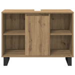 Casa si Gradina - Mobilier - Seturi de mobilier - Seturi baie - Set mobila pentru baie 3 piese Stejar artizanal Lemn tratat - Infinity.ro