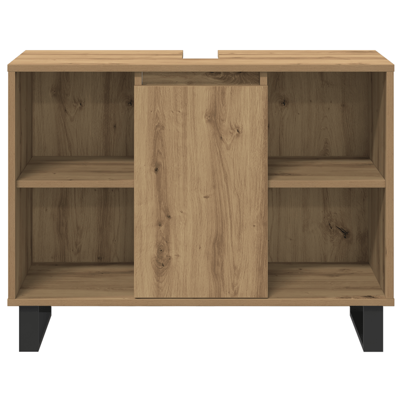 Casa si Gradina - Mobilier - Seturi de mobilier - Seturi baie - Set mobila pentru baie 3 piese Stejar artizanal Lemn tratat - Infinity.ro