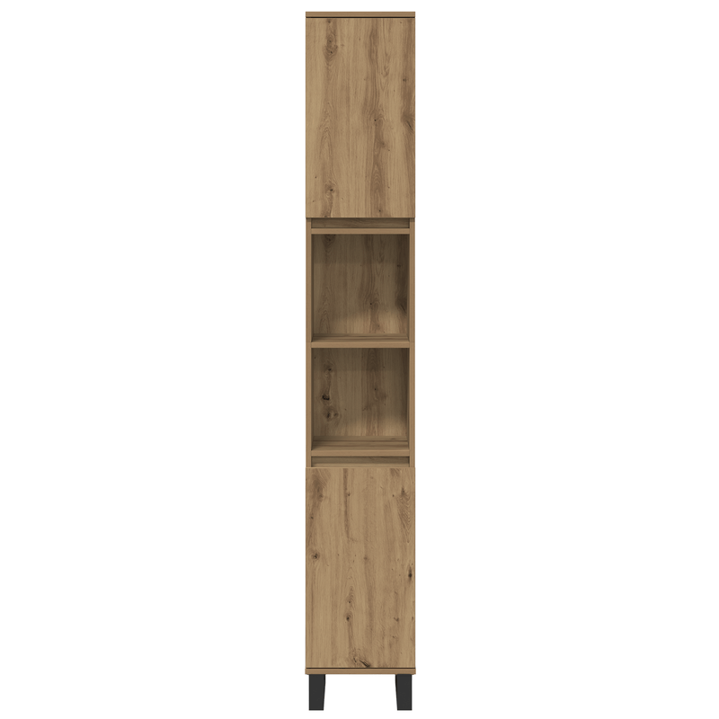 Casa si Gradina - Mobilier - Seturi de mobilier - Seturi baie - Set mobila pentru baie 3 piese Stejar artizanal Lemn tratat - Infinity.ro