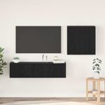 Casa si Gradina - Mobilier - Seturi de mobilier - Seturi living - Set Dulap TV cu raft cu depozitare cu usa 4 pcs Stejar negru 120 x 30 x 30 cm - Infinity.ro
