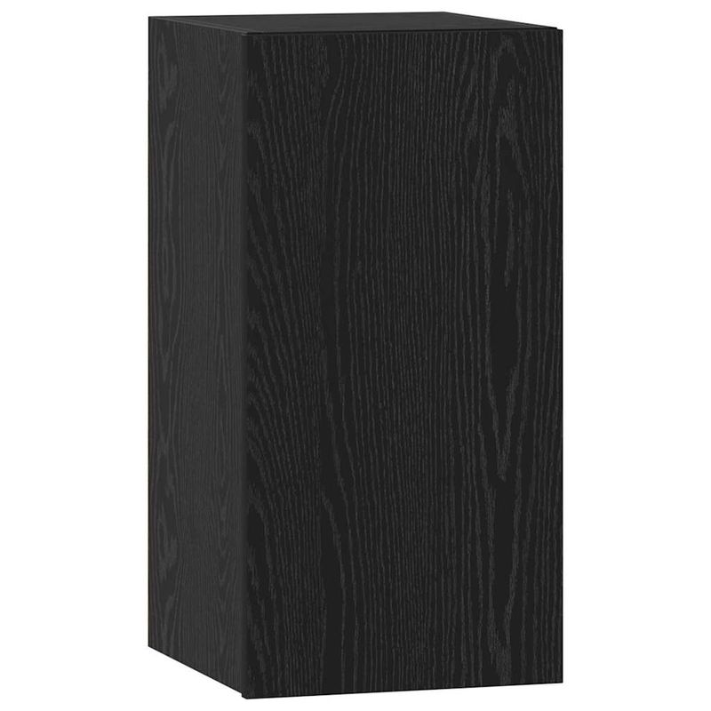 Casa si Gradina - Mobilier - Seturi de mobilier - Seturi living - Set Dulap TV cu raft cu depozitare cu usa 4 pcs Stejar negru 120 x 30 x 30 cm - Infinity.ro