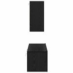 Casa si Gradina - Mobilier - Seturi de mobilier - Seturi living - Set Dulap TV cu raft cu depozitare cu usa 4 pcs Stejar negru 120 x 30 x 30 cm - Infinity.ro