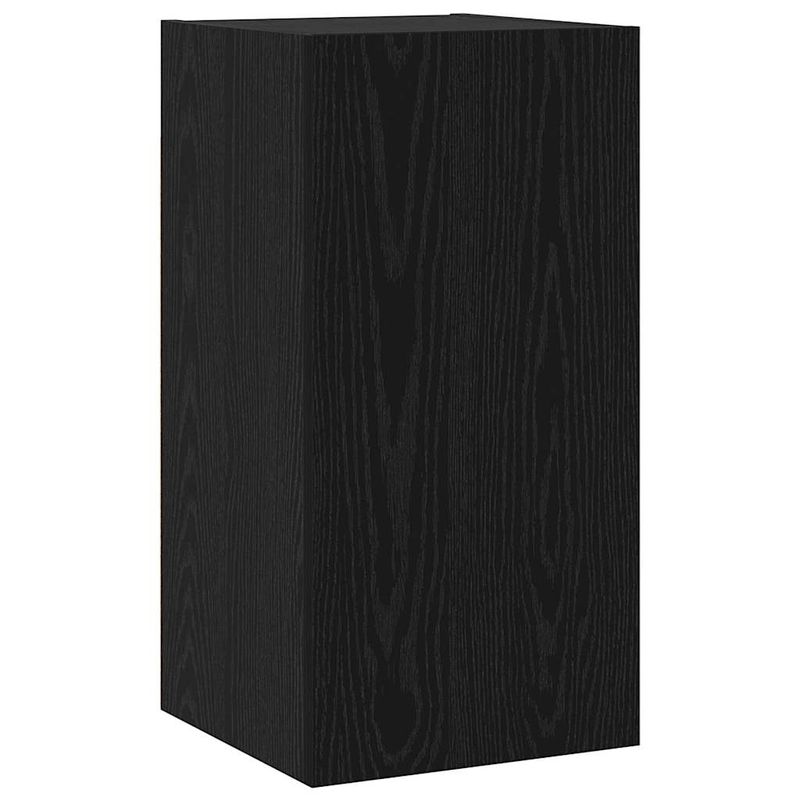Casa si Gradina - Mobilier - Comode si corpuri - Comode - Set comoda TV cu raft Altele 4 pcs Stejar negru Mediu 60 x 30 x 30 cm - Infinity.ro